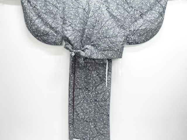 JAPANESE KIMONO / BRANCH FLOWER PATTERN TWO-PIECE KOMON
